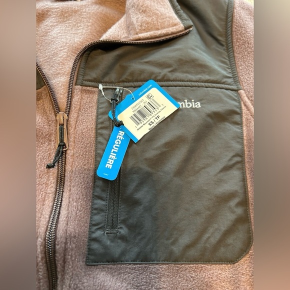 Columbia Men’s Granite Steens Mountain Overlay Fleece Jacket Black/Plum XM4487. - Picture 6 of 12